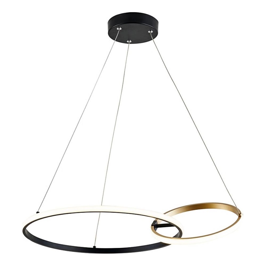 Rabalux - LED Luster na sajli LED/36W/230V crna/zlatna