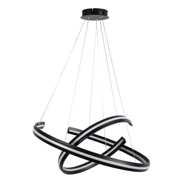 Rabalux - LED luster na sajli s mogućnošću prigušivanja LED/80W/230V 3000-6500K crna + daljinski upravljač
