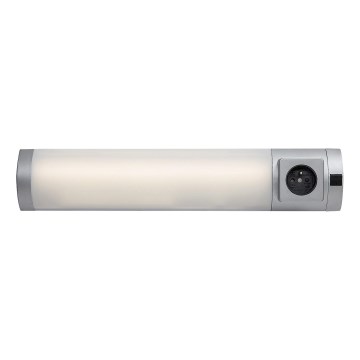 Rabalux - LED Podelementna svjetiljka s utičnicom LED/5W/230V 4000K 45 cm srebrna