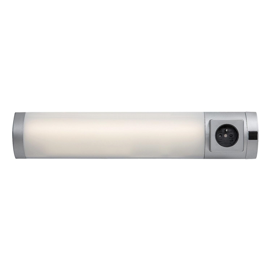 Rabalux - LED Podelementna svjetiljka s utičnicom LED/5W/230V 4000K 45 cm srebrna
