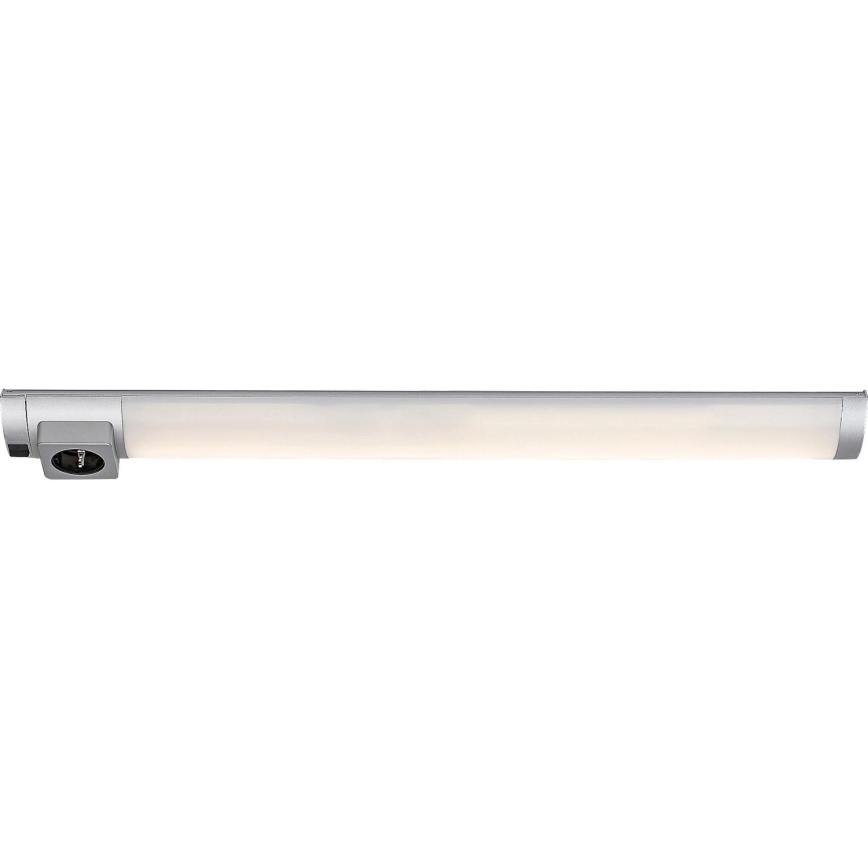 Rabalux - LED Podelementna svjetiljka s utičnicom LED/8W/230V 4000K 68 cm mat krom