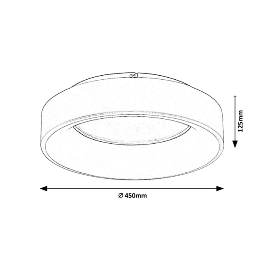 Rabalux - LED Prigušiva stropna svjetiljka LED/24W/230V okrugli 3000-6000K + daljinski upravljač
