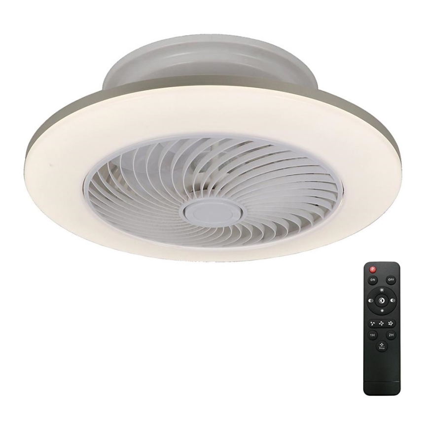 Rabalux - LED Prigušiva stropna svjetiljka s ventilatorom DALFON LED/36W/230V 3000-6000K + daljinski upravljač