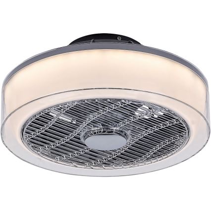 Rabalux - LED Prigušiva stropna svjetiljka s ventilatorom LED/30W/230V + DU 3000-6000K