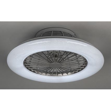 Rabalux - LED Prigušiva stropna svjetiljka s ventilatorom LED/30W/230V 3000-6500K + daljinski upravljač