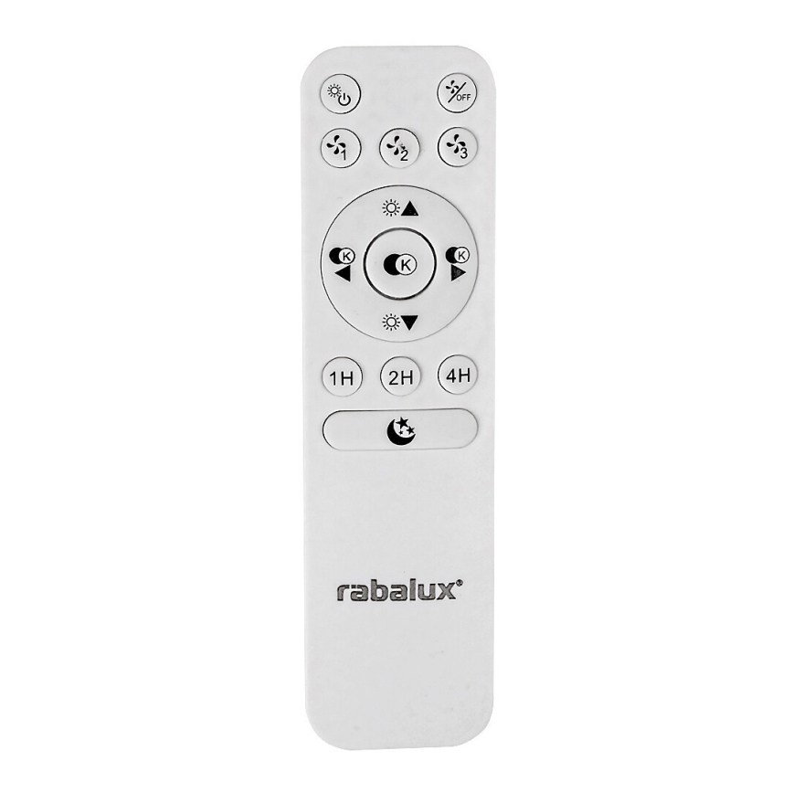 Rabalux - LED Prigušiva stropna svjetiljka s ventilatorom LED/30W/230V 3000-6500K + daljinski upravljač