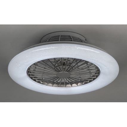 Rabalux - LED Prigušiva stropna svjetiljka s ventilatorom LED/30W/230V 3000-6500K + daljinski upravljač