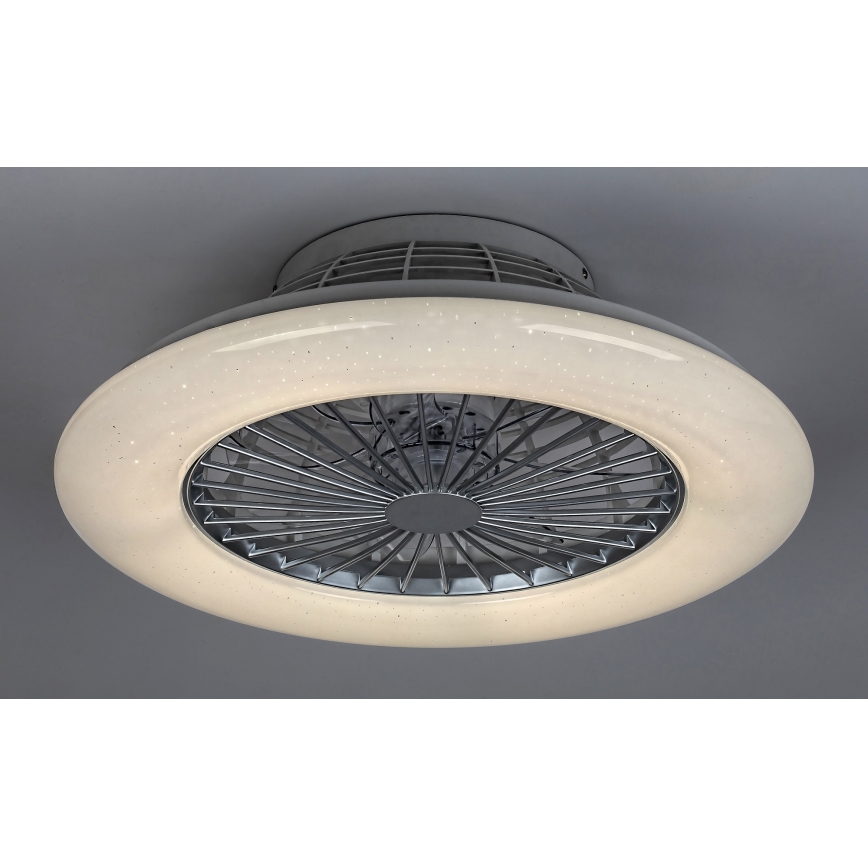 Rabalux - LED Prigušiva stropna svjetiljka s ventilatorom LED/30W/230V 3000-6500K + daljinski upravljač
