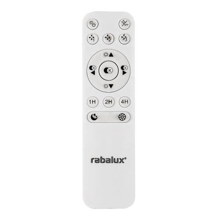 Rabalux - LED Prigušiva stropna svjetiljka s ventilatorom LED/40W/230V 3000-6500K + daljinski upravljač