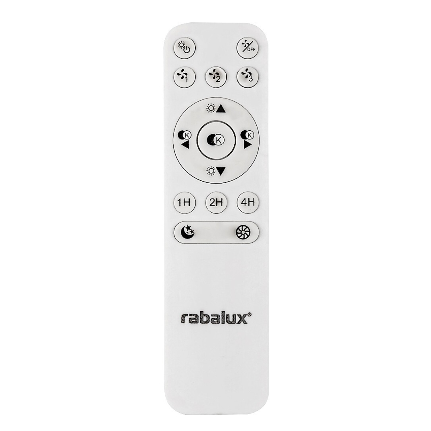 Rabalux - LED Prigušiva stropna svjetiljka s ventilatorom LED/40W/230V 3000-6500K + daljinski upravljač