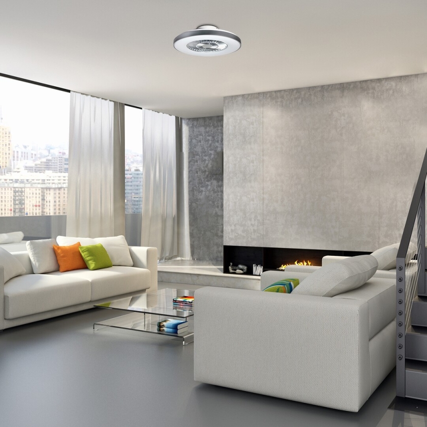 Rabalux - LED Prigušiva stropna svjetiljka s ventilatorom LED/40W/230V 3000-6500K + daljinski upravljač
