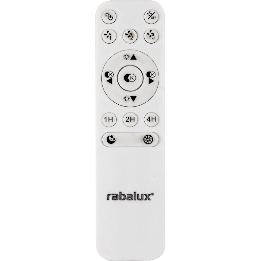 Rabalux - LED Prigušiva stropna svjetiljka s ventilatorom LED/40W/230V 3000-6500K + daljinski upravljač