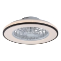 Rabalux - LED Prigušiva stropna svjetiljka s ventilatorom LED/48W/230V 3000-6500K + daljinski upravljač