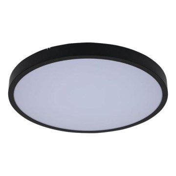 Rabalux - LED Prigušiva stropna svjetiljka za kupaonicu LED/24W/230V 3000-6000K IP44 pr. 35,5 cm crna + daljinski upravljač