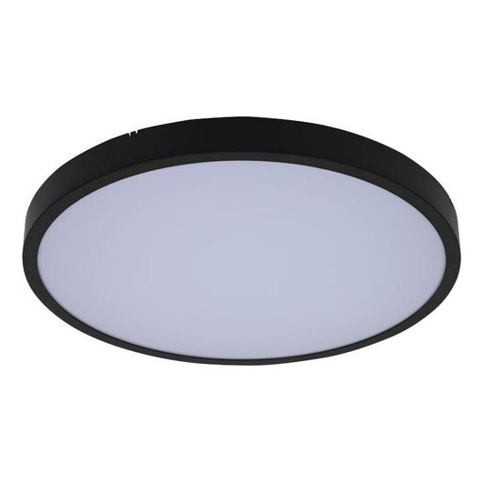 Rabalux - LED Prigušiva stropna svjetiljka za kupaonicu LED/24W/230V 3000-6000K IP44 pr. 35,5 cm crna + daljinski upravljač