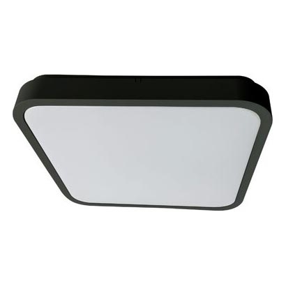 Rabalux - LED Prigušiva stropna svjetiljka za kupaonicu LED/36W/230V 3000-6000K IP44 42x42 cm crna + daljinski upravljač