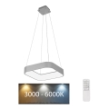 Rabalux - LED prigušivač luster na užetu LED/28W/230V kvadratni 3000-6000K + daljinski upravljač