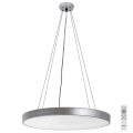 Rabalux - LED prigušivački luster na užetu LED/60W/230V srebrna 3000-6000K + daljinski upravljač