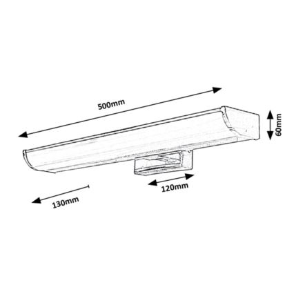 Rabalux - LED Rasvjeta za ogledalo u kupaonici LED/7,5W/230V IP44