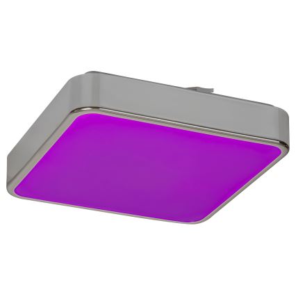 Rabalux - LED RGB kupaonska prigušiva stropna svjetiljka LED/22W/230V 3000-6000K IP44 + daljinski upravljač 29x29 cm