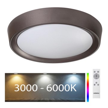 Rabalux - LED RGB Prigušiva stropna svjetiljka LED/24W/230V + DU 3000-6000K