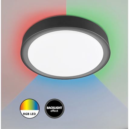 Rabalux - LED RGB Prigušiva stropna svjetiljka sa senzorom LED/28W/230V 2700-5000K + daljinski upravljač