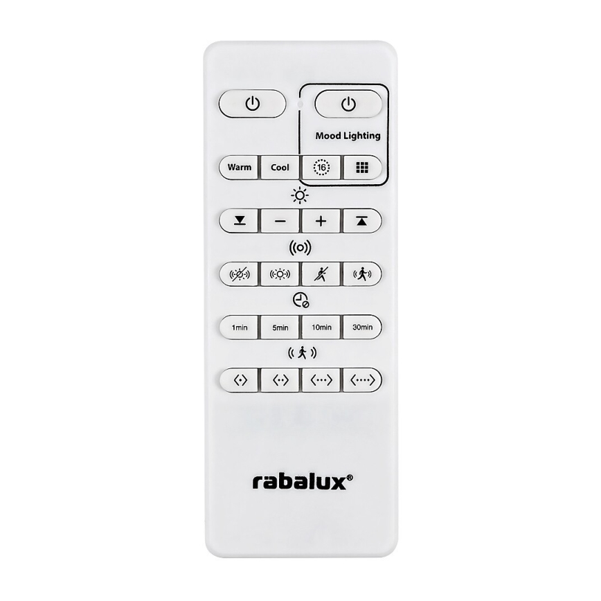Rabalux - LED RGB Prigušiva stropna svjetiljka sa senzorom LED/28W/230V 2700-5000K + daljinski upravljač