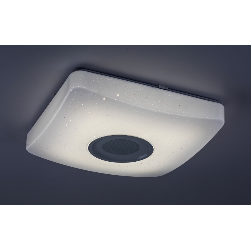 Rabalux - LED RGB Prigušiva stropna svjetiljka sa zvučnikom LED/18W/230V + DU 3000-6000K Bluetooth
