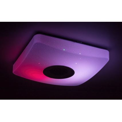 Rabalux - LED RGB Prigušiva stropna svjetiljka sa zvučnikom LED/18W/230V + DU 3000-6000K Bluetooth