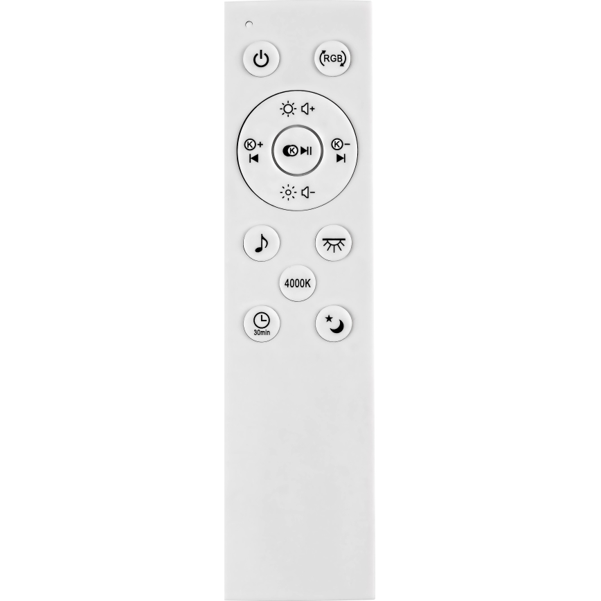Rabalux - LED RGB Prigušiva stropna svjetiljka sa zvučnikom LED/18W/230V + DU 3000-6000K Bluetooth