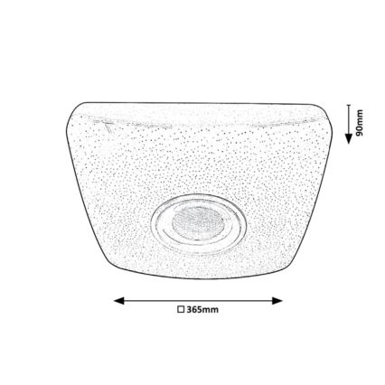 Rabalux - LED RGB Prigušiva stropna svjetiljka sa zvučnikom LED/18W/230V + DU 3000-6000K Bluetooth