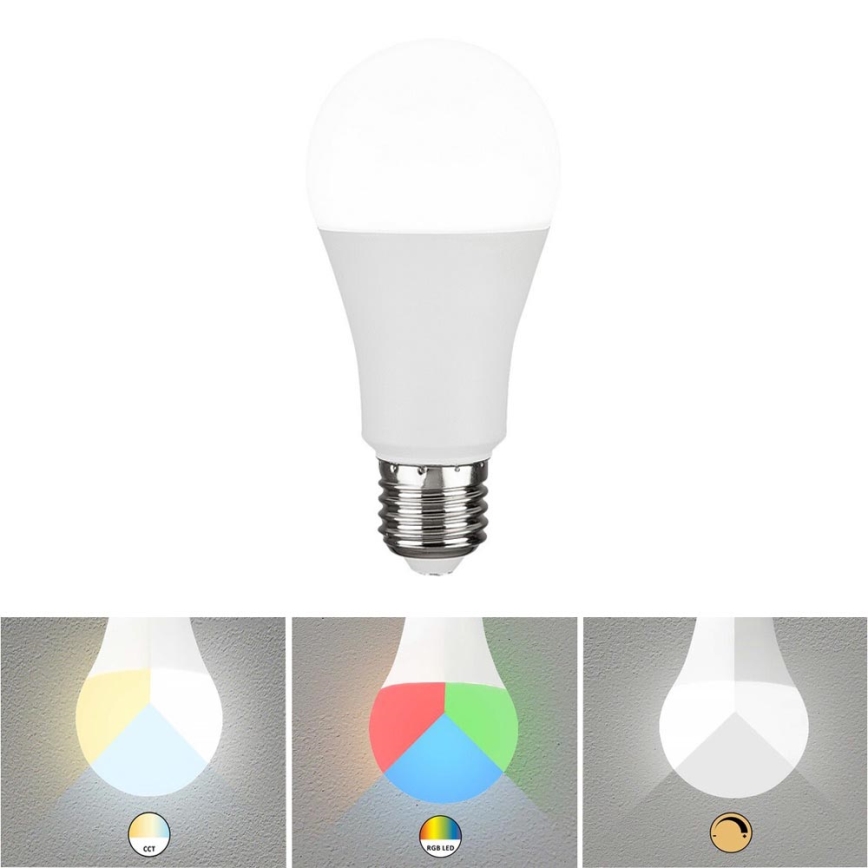 Rabalux - LED RGB Prigušiva žarulja A60 E27/10W/230V Wi-Fi 3000-6500K