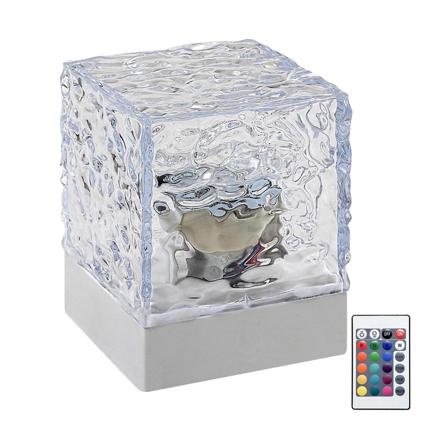 Rabalux - LED RGB punjiva stolna lampa s prigušivanjem LED/1W/5V/3xAA + daljinski upravljač