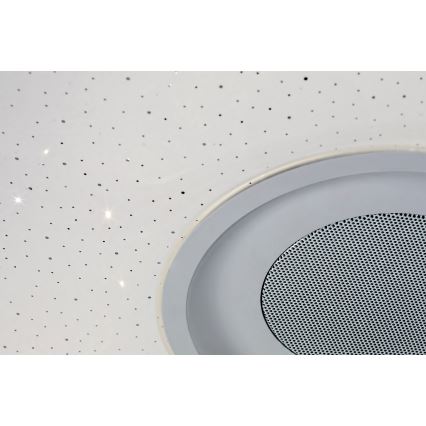 Rabalux - LED RGB prigušivo stropno svjetlo s ugrađenim zvučnikom LED/18W/230V 3000-6000K Bluetooth + daljinski upravljač 36,5x36,5 cm