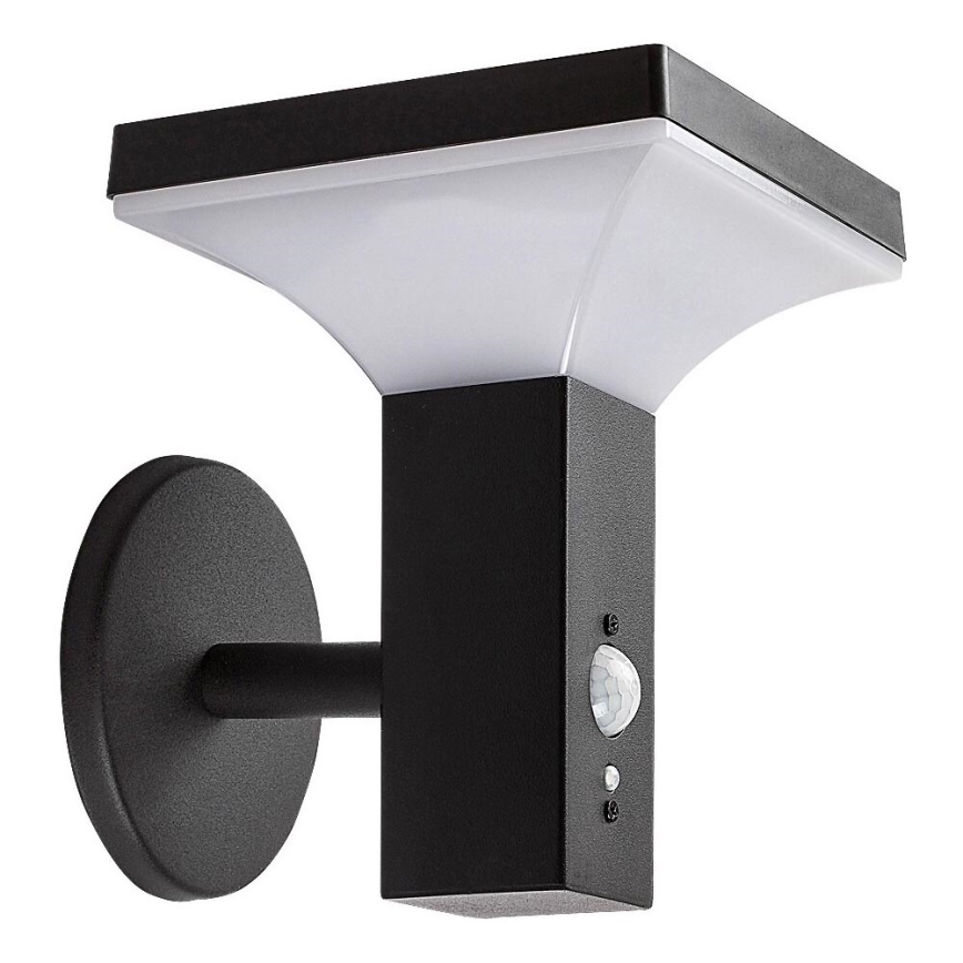 Rabalux - LED Solarna zidna svjetiljka sa senzorom LED/4W/230V IP44 crna 2200 mAh
