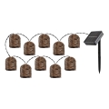 Rabalux - LED solarni lanac 10xLED/0,6W/1,2V 5 m IP44 600 mAh