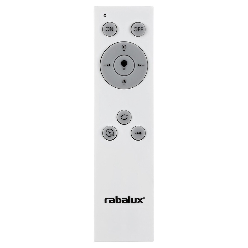 Rabalux - LED stropna svjetiljka s prigušivanjem LED/38W/230V crna 3000-6500K + daljinski upravljač promjer 48 cm
