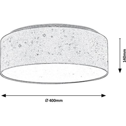 Rabalux - LED Stropna svjetiljka LED/22W/230V siva