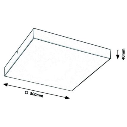 Rabalux - LED Stropna svjetiljka LED/24W/230V 3000-6000K IP44 bijela