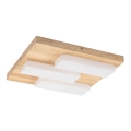 Rabalux - LED Stropna svjetiljka LED/30W/230V 3000K hrast 40x40 cm