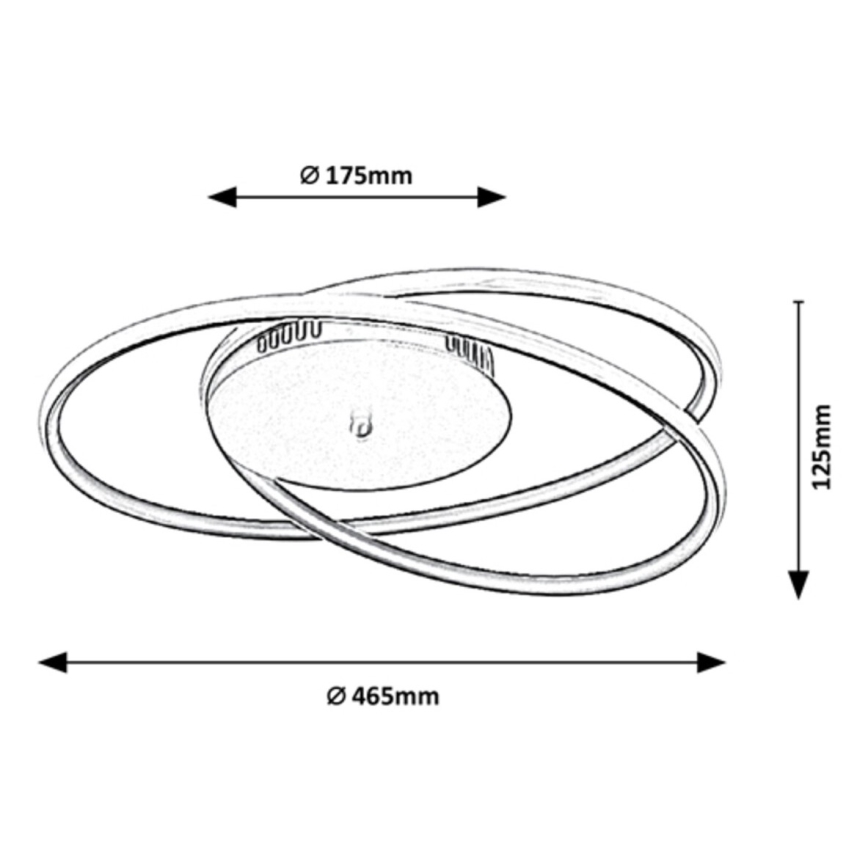 Rabalux - LED stropna svjetiljka LED/40W/230V pr. 46,5