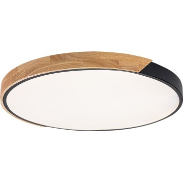 Rabalux - LED stropna svjetiljka LED/42W/230V 3000/4000/6500K crna/hrast Ø 61 cm