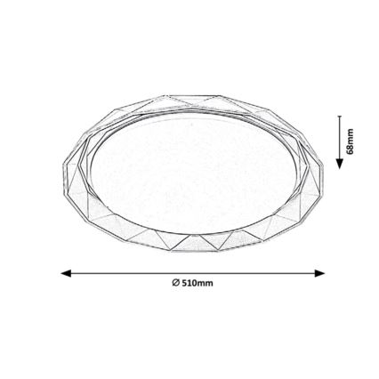 Rabalux - LED Stropna svjetiljka LED/48W/230V