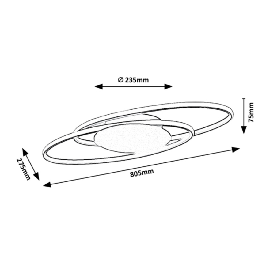 Rabalux - LED stropna svjetiljka LED/50W/230V 27,5x80,5 cm