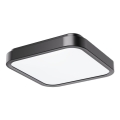 Rabalux - LED Stropna svjetiljka za kupaonicu LED/18W/230V IP44 4000K 25x25 cm crna