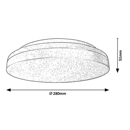 Rabalux - LED Stropna svjetiljka za kupaonicu LED/24W/230V IP54 3000K/4000K/6000K