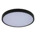 Rabalux - LED stropna svjetiljka za kupaonicu s prigušivanjem LED/24W/230V 3000-6000K IP44 promjer 35,5 cm crna + daljinski upravljač