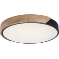 Rabalux - LED stropno svjetlo LED/24W/230V 4000K crna/hrast Ø 41 cm