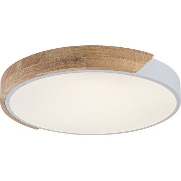 Rabalux - LED stropno svjetlo LED/40W/230V 3000/4000/6500K bijela/hrast, promjer 61 cm