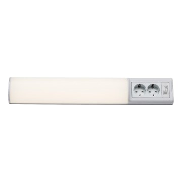 Rabalux - LED svjetiljka za ispod ormarića s 2 utičnice LED/10W/230V 4000K 50 cm bijela